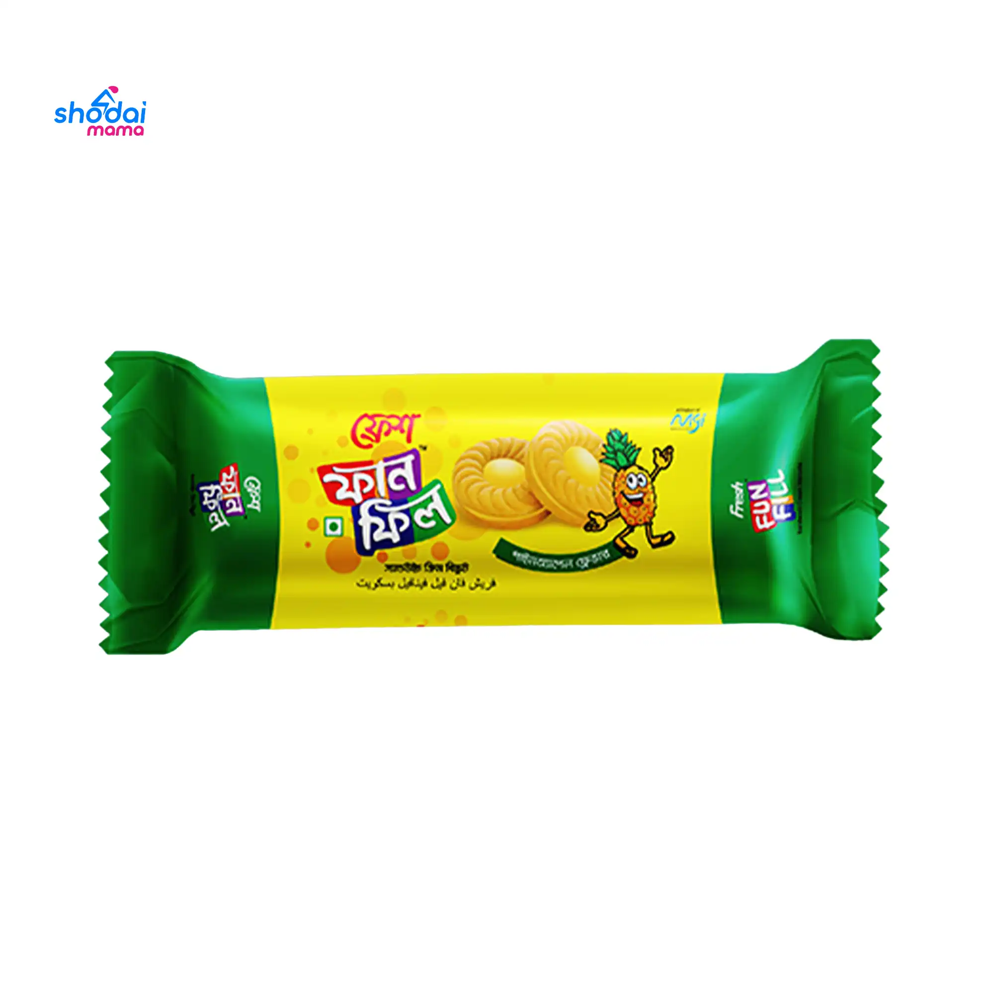 Fresh Fun Fill Sandwich Cream Pineapple Flavour Biscuit 40gm